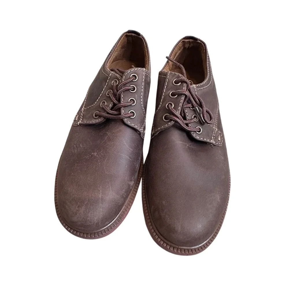 Florsheim Kids‎ Jasper Oxford Brown Leather Dress Shoes 16630-215 Size 1M